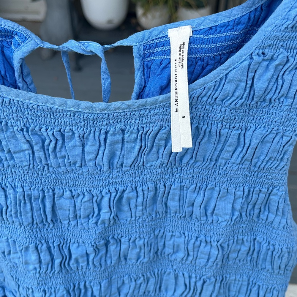 Anthropologie Bitsy Smocked Midi Dress size small - Picture 6 of 10